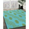 thumbnail image 2 of Ahgly Company Indoor Round Patterned Medium Sea Green Area Rugs, 5' Round, 2 of 6