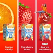 Emergen-C Kidz Crystals, On-The-Go Vitamin C Supplement for Immune Support, Sparkly Strawberry, 28 Stick Packs