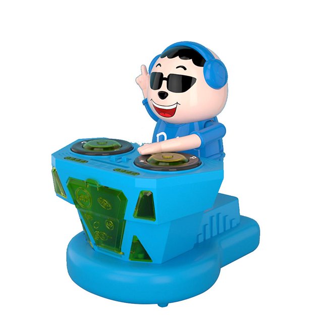 DJ handsome Divertido robot de plástico para diversión/truco, alivia el estrés, regalo de cumpleaños para niños