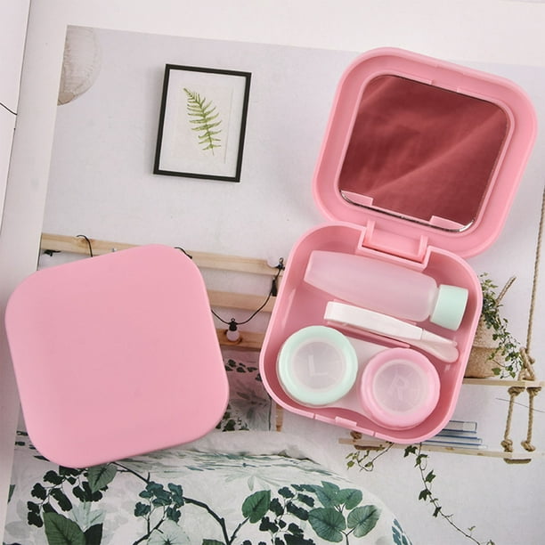Estuche para lentes de contacto, Estuche para lentes de contacto de plástico Estuche para lentes de contacto portátil Funcionalidad versátil