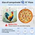 thumbnail image 2 of Linen Drum Lampshades Vibrant Rooster Painting Bold Colors Brushstroke Details 13"x13"x10" Light Shade for Table Lamps Floor Lamp Shades Lampshade Replacement Assembly Required Nursery Decor, 2 of 8