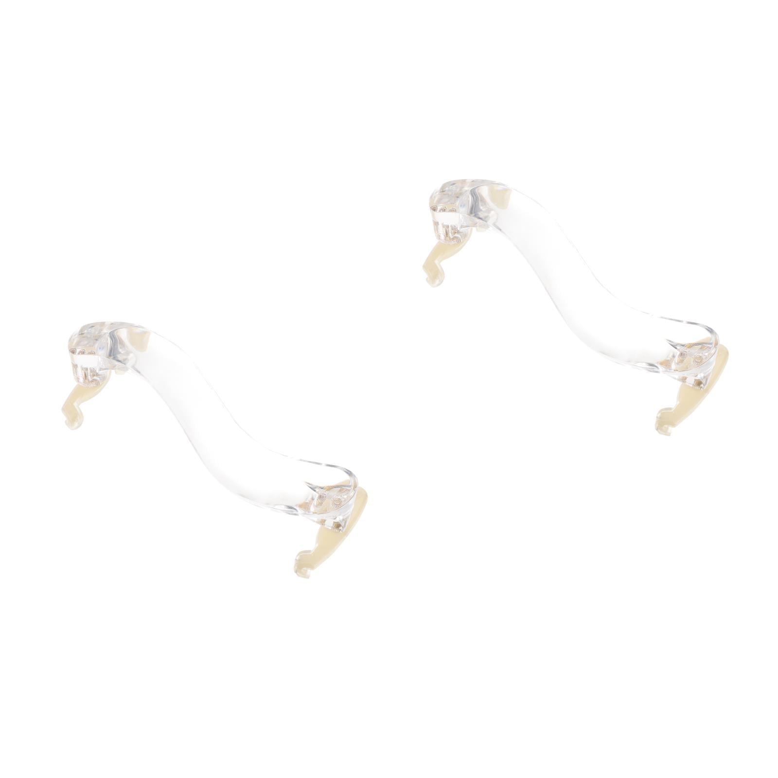 Masteelf 2-Pack Violin and Viola Shoulder Rests, Comfortable White Orchestral String Instrument Support Accessories