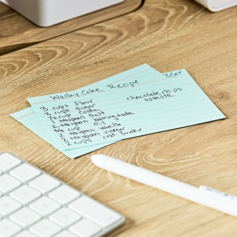 Pen+Gear Ruled Index Cards, Pastel Colors, 100 Count, 3