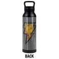 thumbnail image 2 of Black Adam Official Emblem Bolt Black 24 oz Insulated Canteen Water Bottle, Leak Resistant, Vacuum Insulated Stainless Steel with Loop Cap, 2 of 7