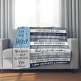 thumbnail image 3 of Gifts for Dad from Daughter to My Dad Blanket Best Gift for Fathers Day Birthday Christmas Valentines Day Bday Present Idea for Father Husband Men Him Healing Thoughts Throw Blanket 50x60 Inch, 3 of 7