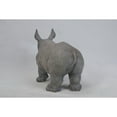 thumbnail image 4 of Hi-Line Gifts Standing Baby Rhino Outdoor Garden Statue - 20.25", 4 of 5