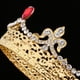thumbnail image 4 of Crown, Tiara, Prom Crown Rhines Coronas de cristal Tiaras para mujer Golden B, 4 of 9