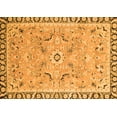 thumbnail image 1 of Ahgly Company Indoor Rectangle Oriental Orange Modern Area Rugs, 5' x 7', 1 of 4