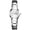 Silver, variant on Women’s Watch, Polished Metal Wristwatch, Rhinestone Accented Dial With Day-Date Window, Minimalist Dress Watch For Office And Casual Wear