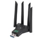 thumbnail image 2 of Adaptador De Red Inalámbrica, 4 Antenas Plug And Play Adaptador WiFi USB Señal Estable 1300 Mbps Para Wins XP 7 8 8.1 10 11, 2 of 7
