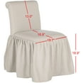 thumbnail image 5 of SAFAVIEH Ivy Solid Vanity Slipper Chair, Taupe Linen, 5 of 6