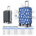 thumbnail image 4 of Disketp Party Shark Cute Elastic Travel Luggage Cover Travel Suitcase Protective Cover For Trunk Case Apply To 18''-32'' Suitcase Cover-Small, 4 of 7