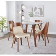 thumbnail image 2 of Anabelle Bent Wood Chair, Upholstered Dining Chairs, Mid-Century Modern Dining Chair, Kitchen Chairs for Dining Table, Dining Chairs Set of 2, 2 of 6