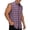 Purple, variant on ZCFZJW Men's Sleeveless Flannel Shirt - Casual Summer Band Collar Button-Down Vest Shirts Trendy Basic Muscle Fit Tank Tops with Pockets Black XXXL