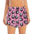 thumbnail image 4 of Lsque Cute Panda Printed Women's Running Shorts with Liner Pockets,Elastic Quick Dry Workout Athletic Gym Yoga Shorts,Womens High Waist Shorts-X-Large, 4 of 9