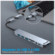 thumbnail image 2 of 8 En 1 Adaptador Usb  Bloosom Hub Tipo C, Multipuerto, Usb 3.0, Sd Gris, 2 of 4