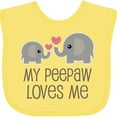 thumbnail image 3 of Inktastic My Peepaw Loves Me Grandchild Boys or Girls Baby Bib, 3 of 4