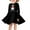 Black Merry Christmas Snowman, variant on DISNIMO Girls Sloth Dress Kids Sunflower Dress for Kids Long Sleeve Dresses 3-4 Girl Midi Dress for Children Skater Dress Long Sleeve Girls Swing Dress Fall Kids Clothes Dress Yellow Girl Dresses