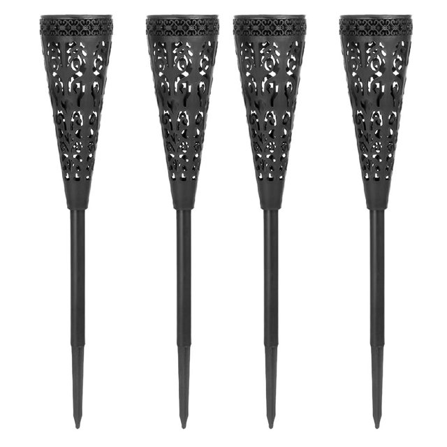 Luces Solares Para Césped 200Mah Luces De Paisaje Con Energía Solar Ip65 Luces De Camino De Luz Cálida Impermeables Para Jardín Patio Trasero 4 Uds. Speravity HA017473-00