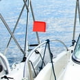 thumbnail image 3 of OUNONA Drapeau en Acier Inoxydable Rouge Durable Direction du Vent pour Décoration de Bateau et Yacht Extérieur, 3 of 8