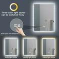 thumbnail image 5 of LED Lighted 40x24 Wall Mounted Frameless Mosaic Edged Rectangle Bathroom Vanity Mirror, 5 of 6