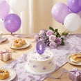 thumbnail image 5 of Number Birthday Candle, Glitter Purple Crown Design, 1 Piece,Suitable for Princess Birthday Party Cake Decoration, 5 of 5