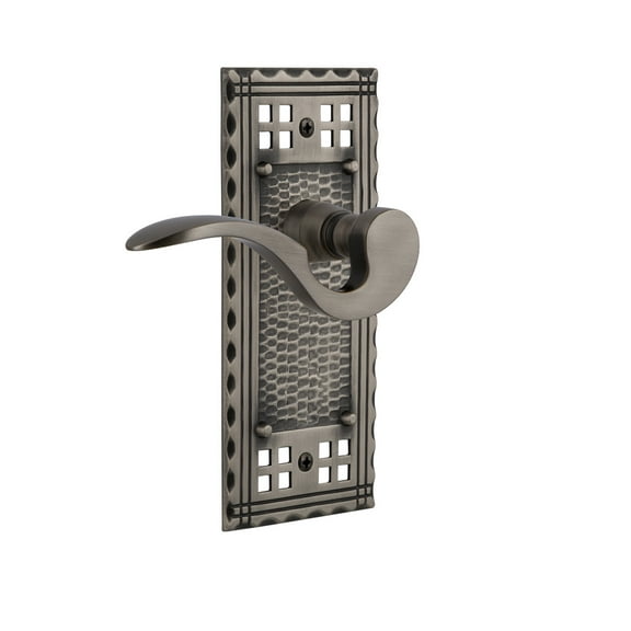 Nostalgic Warehouse Craman_Psg_234_Nk Manor Passage Door Lever Set - Grey