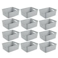 thumbnail image 1 of Sterilite 14x11.5 x5'' Woven Rectangular Short Basket Organizer (12 Pack), 1 of 9