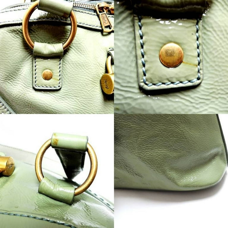 Pre-Owned YVES SAINT LAURENT Yves Saint Laurent Muse Tote Bag Moss  