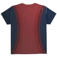 thumbnail image 2 of Baseball League Red and Navy Blue All Over Youth T Shirt Multi YXL, 2 of 2