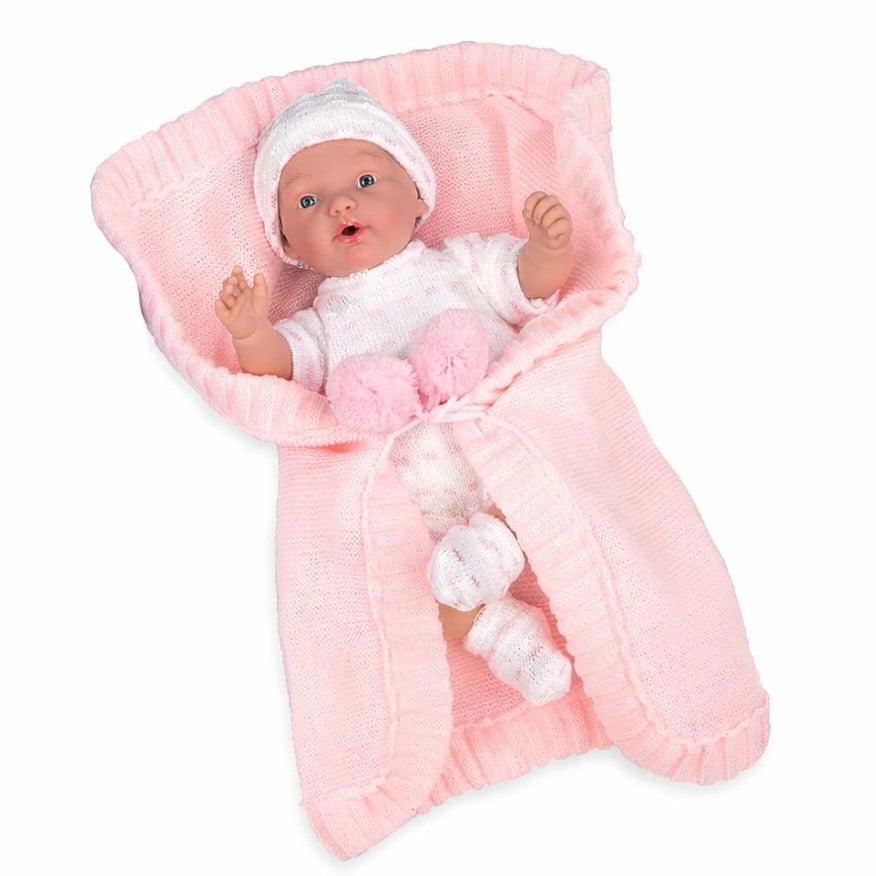 Munecas Arias - Elegance Doll Crying Hanne With Blanket, Pink