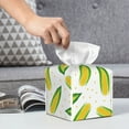 thumbnail image 5 of Goofa Corns Tissue Box Cover PVC Leather Tissue Holder Square Facial Tissue Case Facial Paper Organizer Dispenser for Bathroom, Vanity Countertop, 5 of 8
