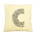 thumbnail image 1 of C Pattern Printed Cotton Decorative Pillows Cover Cushion Case VPLC_03, 1 of 1