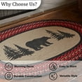 thumbnail image 5 of Park Designs Bear Printed Braided Rug 32” X 42”, 5 of 5