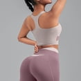 thumbnail image 3 of cocolona Womens Summer Workout Crop Tank Tops Outdoor Running Lightweight Shirts Sleeveless Crew Neck Patchwork Exercise Slim Fit Tees Basic Yoga Blouses, 3 of 4