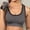 Grey, variant on VISALY Sports Bras High Impact Sports Bras For Women Women Sports Bras Strappy Padded Medium Support Yoga Bra Workout Bra Workout Tops For Women Yoga Sports Bra Wireless Bras Comfortable Bras Black L