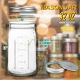 thumbnail image 5 of LEEYNEER Regular Mouth Mason Jars 32 OZ - 3 Pack - Quart Size Jars with Airtight Lids and Bands for Canning  Fermenting  Pickling  DIY Decors  Microwave &amp; Dishwasher Safe., 5 of 5