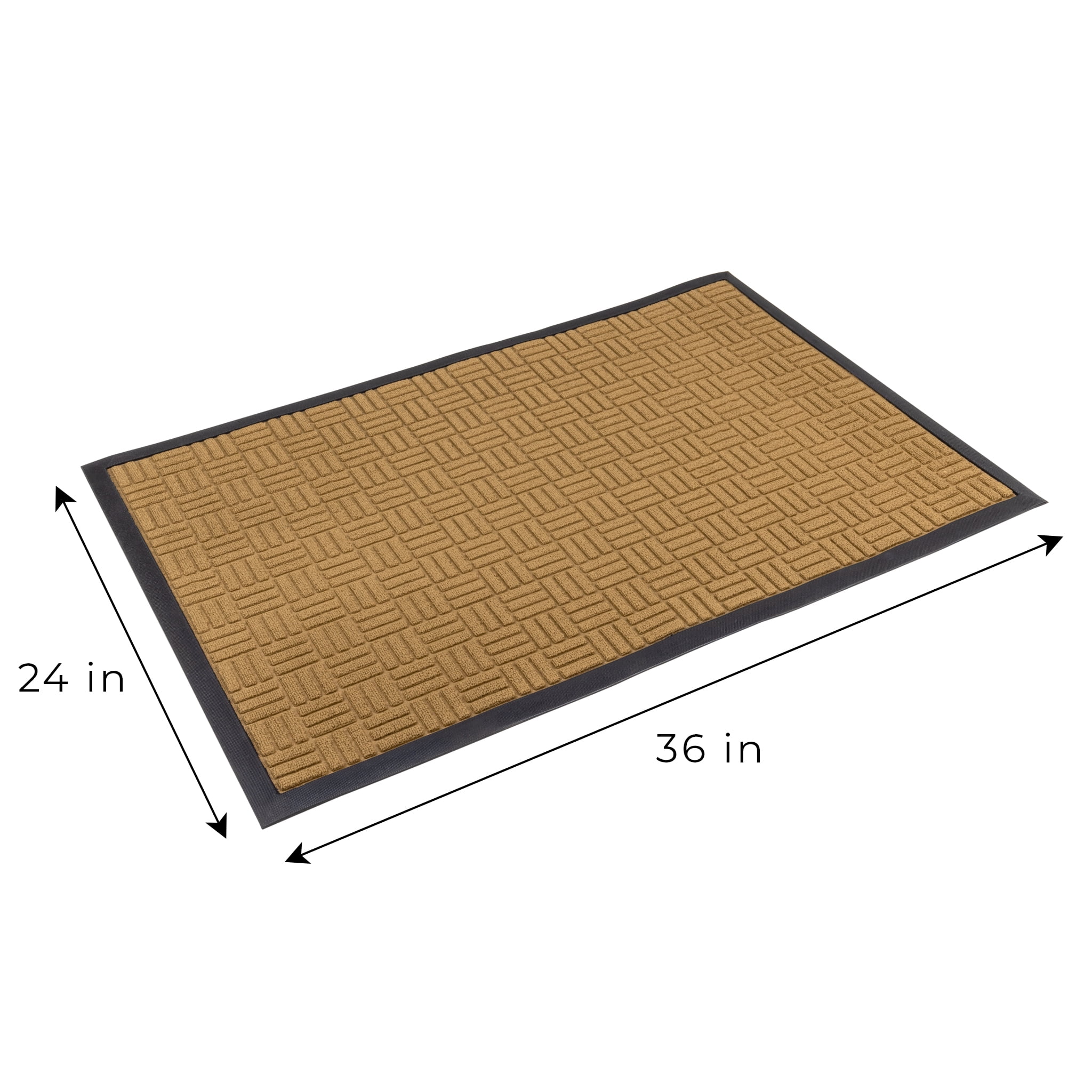 LuxStep Door Mat Large 24x36 Inch Indoor Outdoor Doormat, Non-Slip  Low-Profile Design Floor Mat, Durable Trap Dirt and Dust Front Door Welcome  Mat for