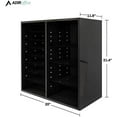 thumbnail image 3 of AdirOffice Wood Adjustable 16 Compartment Literature Organizer, Black 2 Pack, 3 of 10