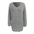 thumbnail image 3 of Robe Chandail à Manches Chauve-Souris Longues pour Femmes, Épaules Dénudées, Tricotée Côtelée avec Ceinture, Mini Robes Moulantes, Chandails pour Femmes Automne 2023 Bleu m, 3 of 5
