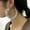 Silver, variant on Kiplyki Exaggerated Creative Earrings Woman Personality Punk Big Circle Earrings Thick Chain Ear Studs