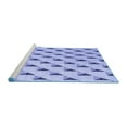 thumbnail image 2 of Ahgly Company Machine Washable Indoor Round Solid Blue Modern Area Rugs, 8' Round, 2 of 4