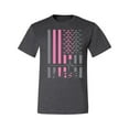 thumbnail image 2 of Nurse Flag Heartbeat Hero Caregiver Nurse Gift | Mens Independence Day Graphic T-Shirt, Heather Black, Large, 2 of 4