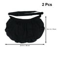 thumbnail image 2 of COSMOBETTY 2Pcs Black European Half Apron Women Protective Adjustable Waist Tie Hotel, 2 of 8