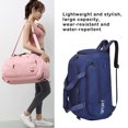 thumbnail image 4 of Qarigey Bolsa de gimnasio Unisex para Fitness, bolsa de viaje portátil para exteriores, compartimentos impermeables, de hombro de tela Bolsas de mensajero y de hombro Azul, 4 of 6