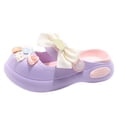 thumbnail image 2 of Fozruso Summer Casual Closed Toe Shoes For Kids Perfect For Daily Wear Comfortable And Stylish Footwear,Sizes 12 Big Kid 8-9 Years(Purple), 2 of 5