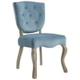 thumbnail image 2 of Modway Array Vintage French Performance Velvet Dining Side Chair in Sea Blue, 2 of 5