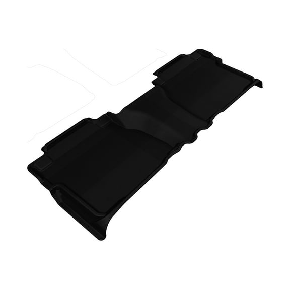 3D MAXpider Custom Fit Kagu Floor Mat (Black) for 2007-2013 Toyota Tundra Double CAB - 2ND Row