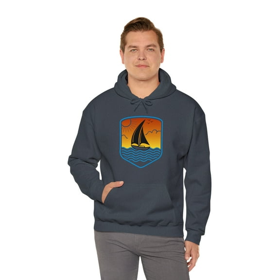 Retro Boat Surf Hoodie Unisex Heavy Blend™ Hooded Sweatshirt