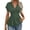 Green, variant on Staron Women's Casual V-Neck Short Sleeve Top Solid Color Fashion Tee Pullover Shirt Loose Blouse, Red XL